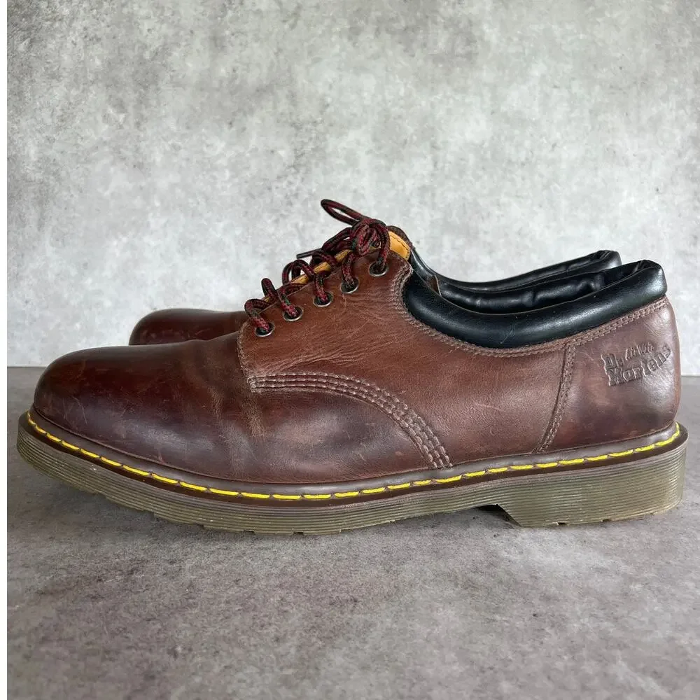 Dr. Martens 8053 5-eye casual shoes brown oxfords chunky grunge mens dressy